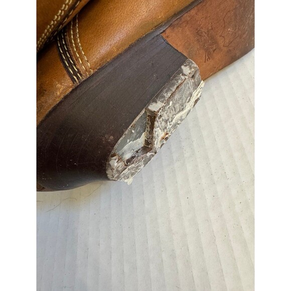 Vintage Zodiac Leather Women’s Cowboy Boots Made in USA Slouch Size 8.5 - Picture 9 of 9